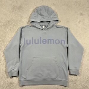 Lululemon All Yours Hoodie Womens 10 Spellout Logo Pullover Sweater Sweatshirt